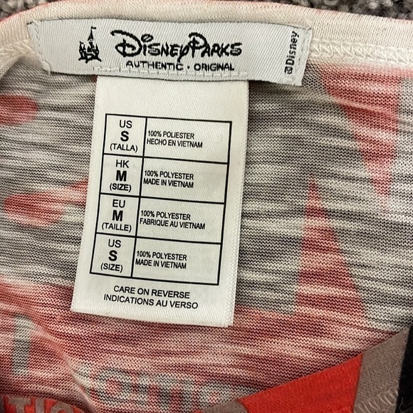 DISNEY Parks My True Love Mickey and Minnie Newspaper Print Shirt Women's - Picture 6 of 9
